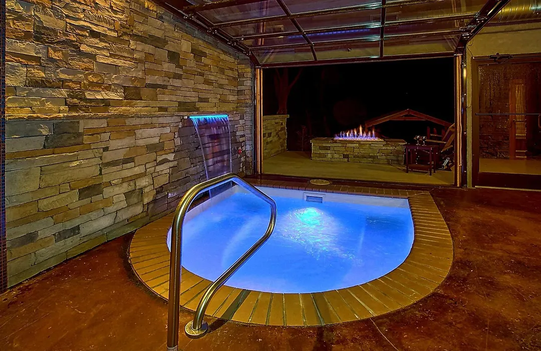 Indoor Pool Sauna Game Room Fire Pit-1