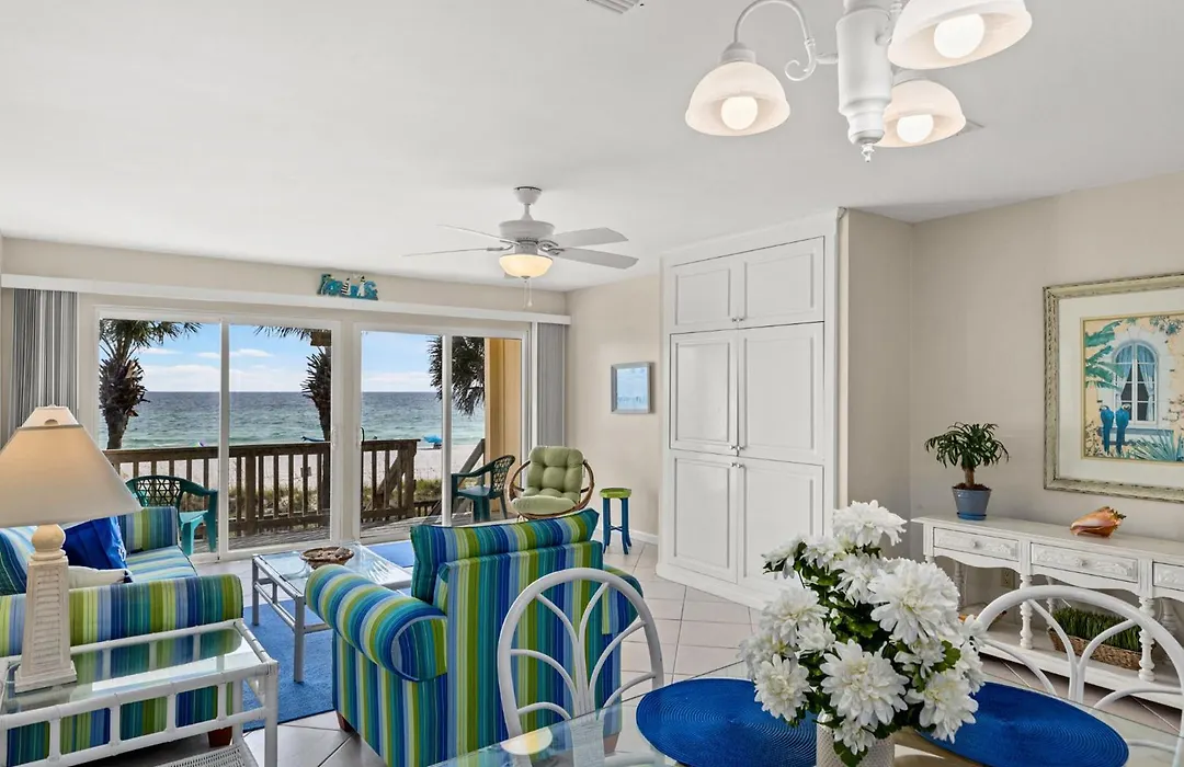 2Bd/25Ba Gulf Front Townhome Near Pier Park! Gulf Views! Beach Access!-1