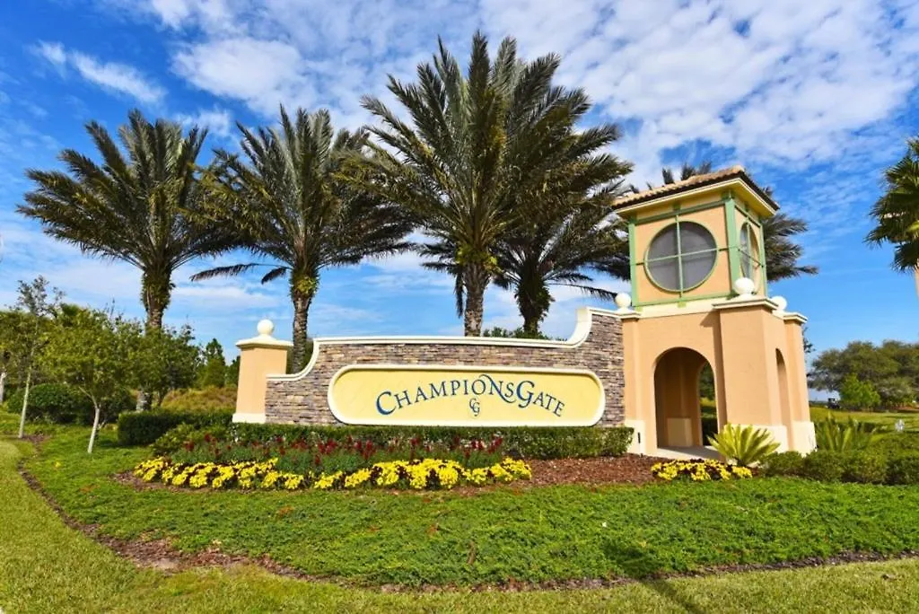 Champions Gate 8Br Villa • Pool, Spa, Theater-1