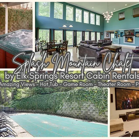 Splash Mountain Chalet: Private Pool Theater-3