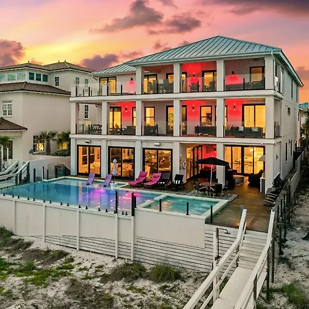 Big House By The Sea - Beach Front Home With Large Private Pool, Theater & Bar-3