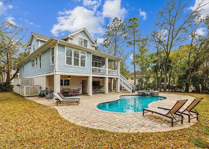 13 Moonshell Rd- Near Ocean,Huge Pool,Fully Fenced Backyard! Free Activities! Villa Hilton Head Island