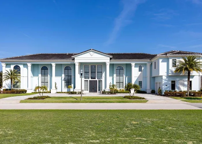 Beautiful 5 Star Mansion With Private Pool On The Prestigious Reunion Resort Orlando Mansion 6280 Kissimmee