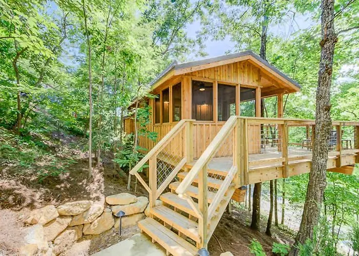 The Cherry In Treehouse Grove At Norton Creek Gatlinburg