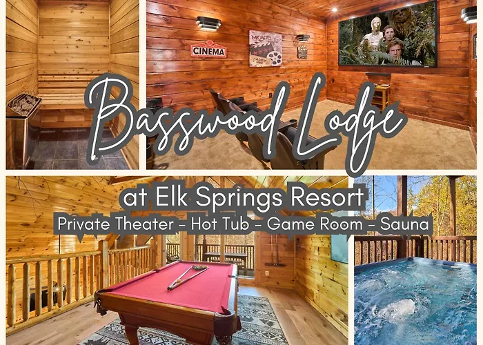 Theater Hot Tub Sauna Game Room Gatlinburg